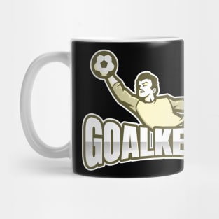 Football goalkeeper - yellow Mug